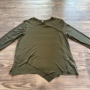 lululemon athletica Forest Green Long Sleeve Top